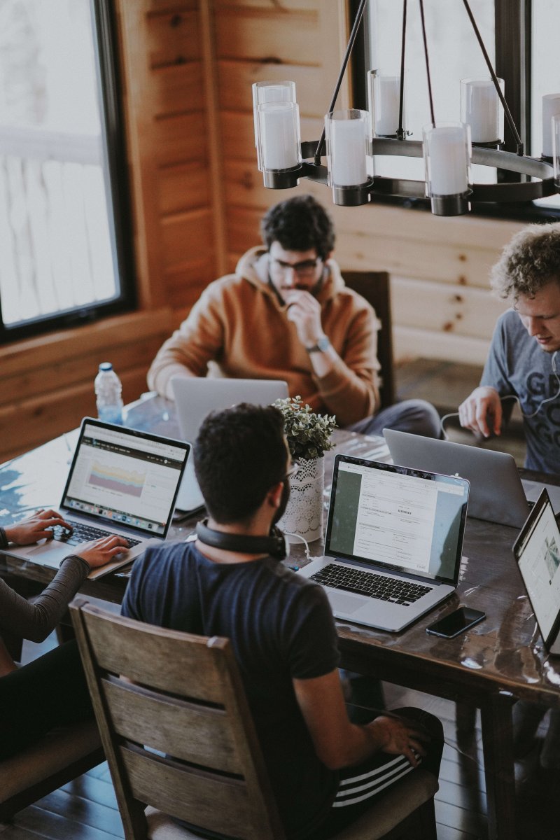 men working in a digital agency