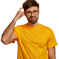 Puzzled Man Composable Commerce Front Commerce